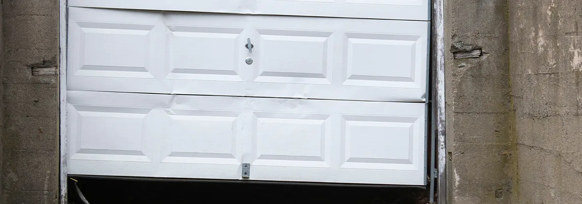 Garage Door Got Hit By A Car Dent Removal in Oswego, IL